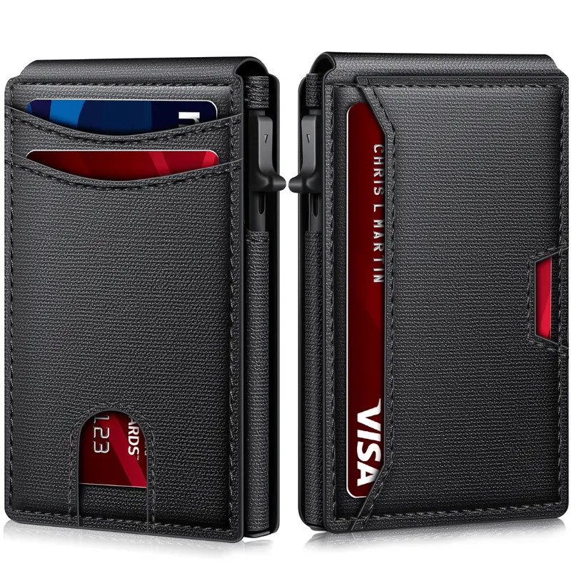 Carbon Fiber Tactical Wallet with RFID Shielding – Slim Denim-Style Quick-Access Wallet Featuring Secure Card Protection and Minimalist Design