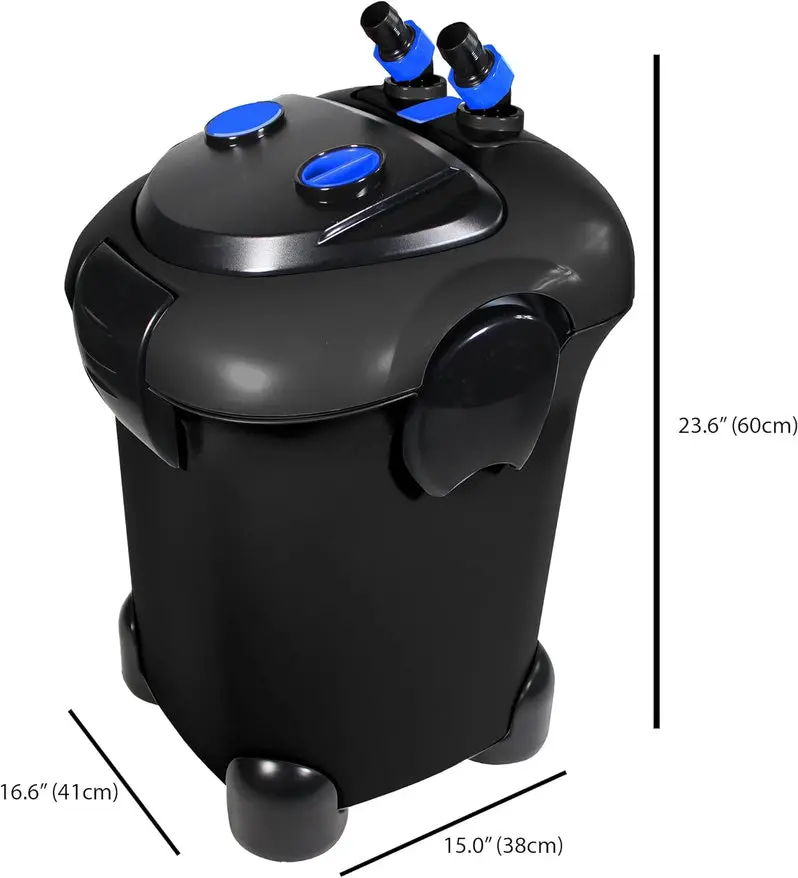 Cascade Max Flow Canister Filter – 820 GPH, Ideal for 250+ Gallon Aquariums