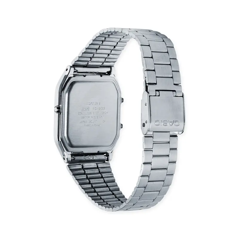 Casio AQ230 Silver Analog-Digital Watch