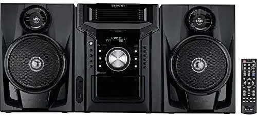 CD-BH950 Mini Bookshelf Speaker System – 240W 5-Channel Audio with Cassette Deck & Bluetooth 2