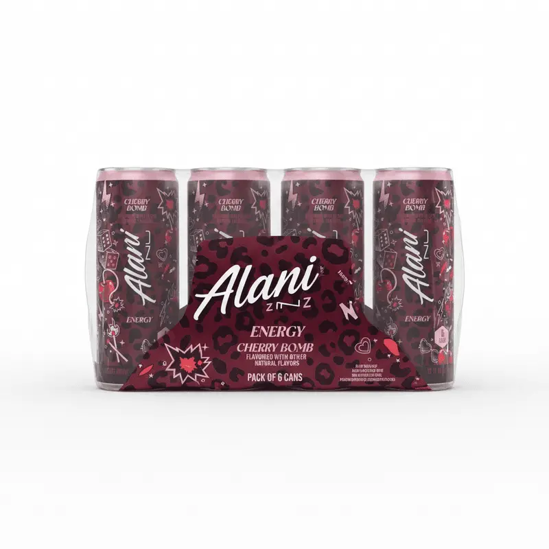 Cherry Bomb Energy Drink – Bold Flavor, 12-Fl-Oz Cans, 6-Pack