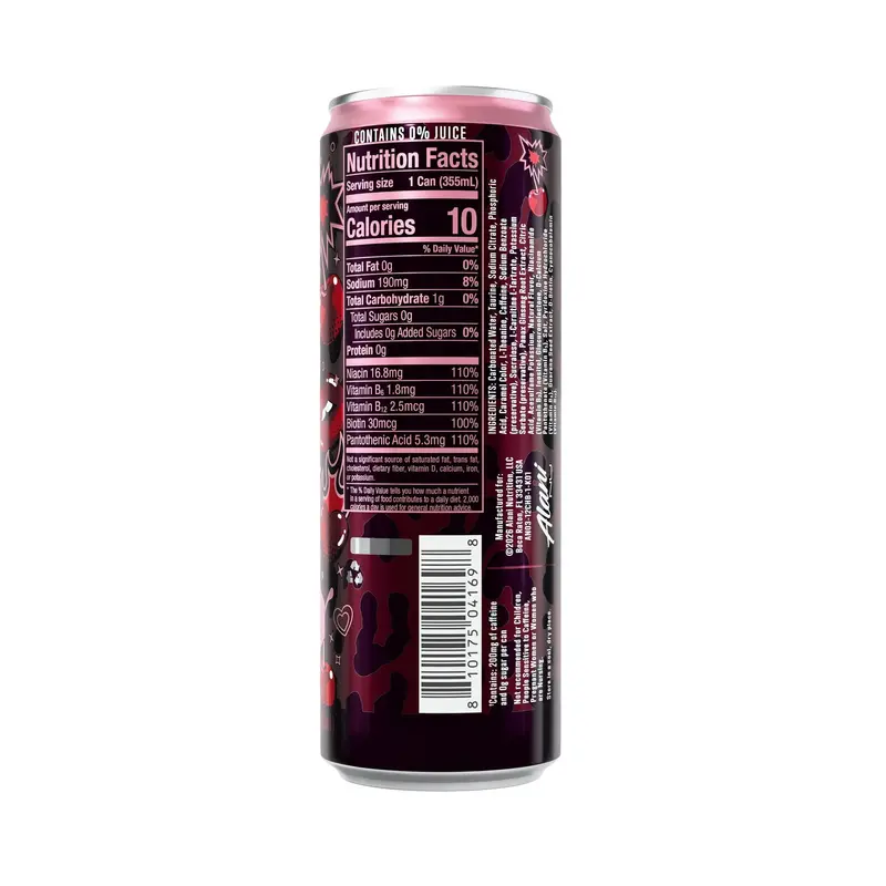 Cherry Bomb Energy Drink – Bold Flavor, 12-Fl-Oz Cans, 6-Pack