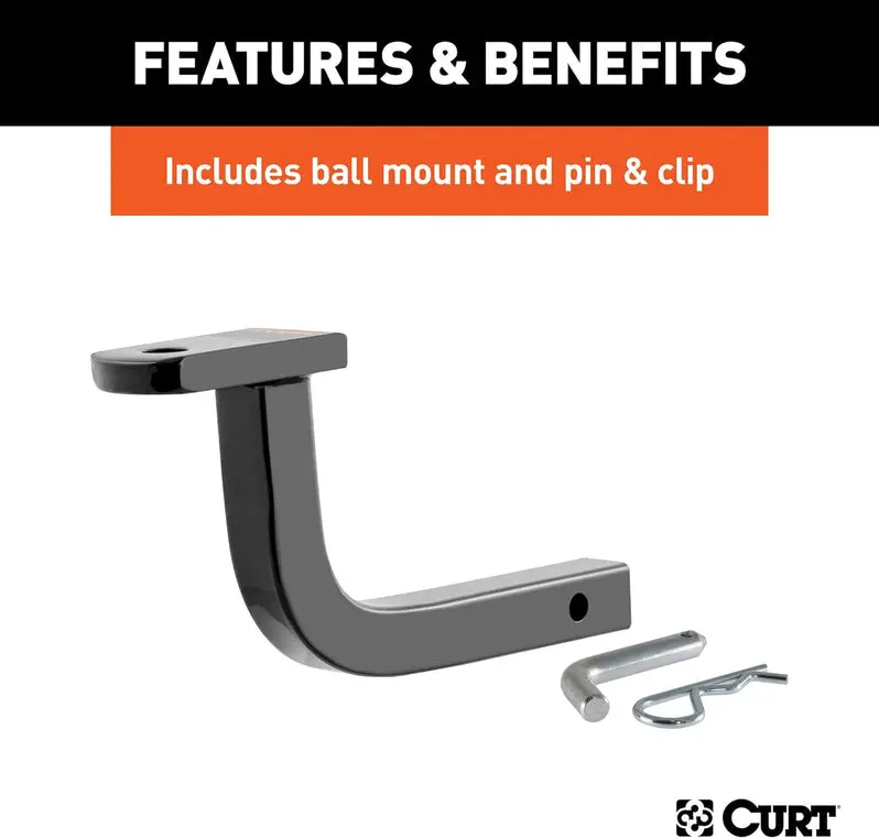 Class III Trailer Hitch with Adjustable Ball Mount – Universal Tow Hitch Kit