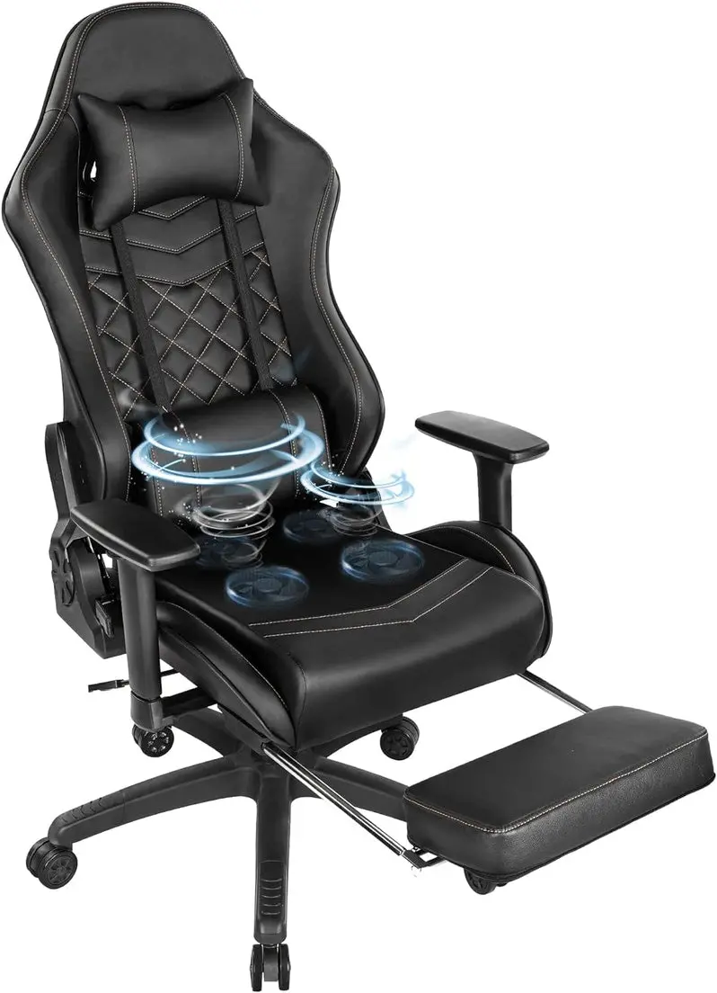 Classic Tall Ergonomic Office Chair – PU Leather Executive Computer Seating