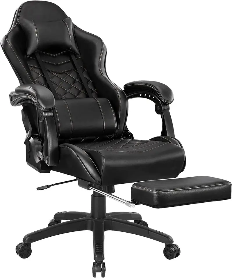 Classic Tall Ergonomic Office Chair – PU Leather Executive Computer Seating