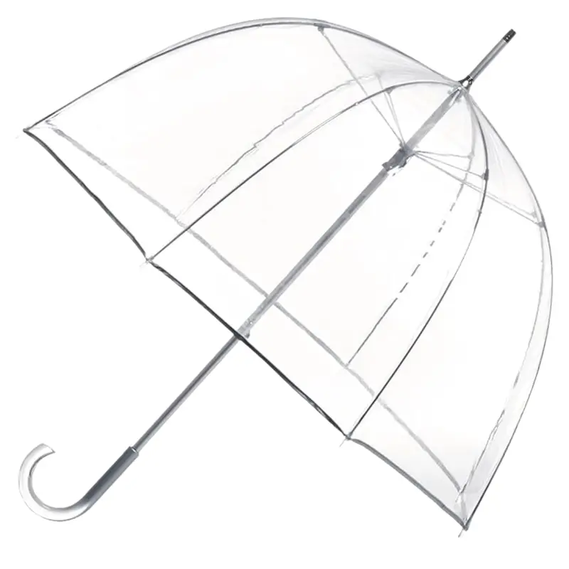 Clear Dome Bubble Umbrella – Oversized Weatherproof Canopy for Outdoor Rain Protection