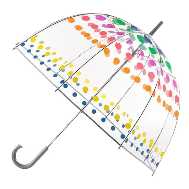 Clear Dome Bubble Umbrella – Oversized Weatherproof Canopy for Outdoor Rain Protection