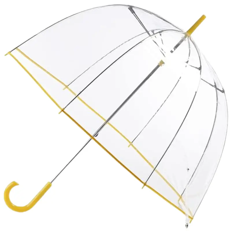 Clear Dome Bubble Umbrella – Oversized Weatherproof Canopy for Outdoor Rain Protection