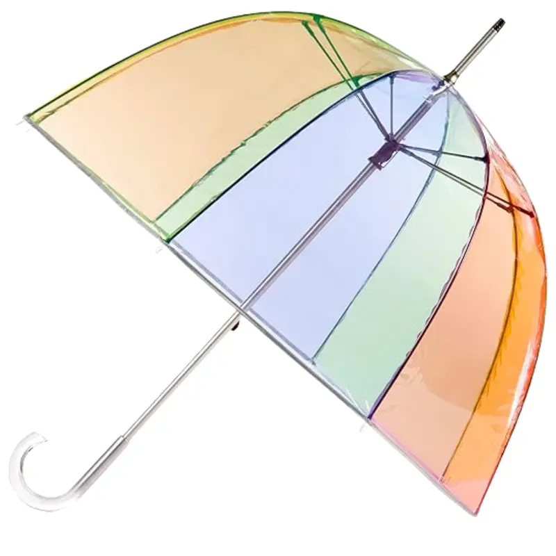 Clear Dome Bubble Umbrella – Oversized Weatherproof Canopy for Outdoor Rain Protection