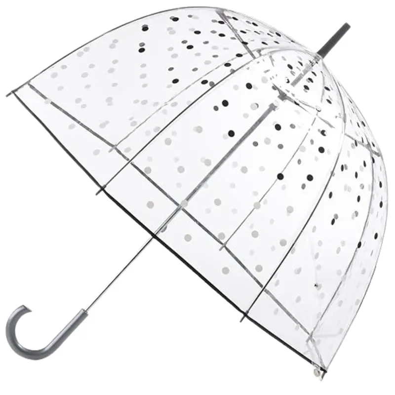 Clear Dome Bubble Umbrella – Oversized Weatherproof Canopy for Outdoor Rain Protection