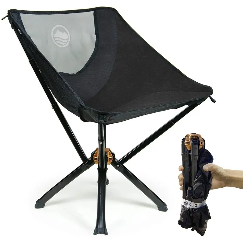 CLIQ Ultra-Lightweight Folding Camping Chair – 300 lb Capacity, Portable & Durable