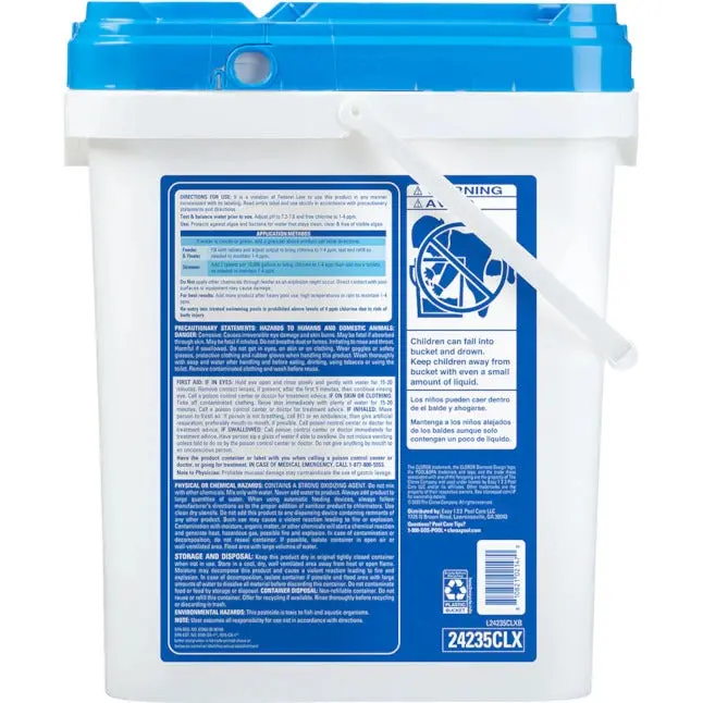 Clorox Pool&Spa XtraBlue 3" Long-Lasting Chlorine Tablets – 35 lb Bucket for Stable Sanitization