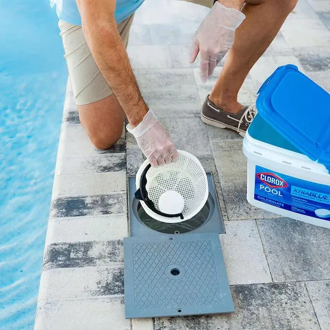 Clorox Pool&Spa XtraBlue 3" Long-Lasting Chlorine Tablets – 35 lb Bucket for Stable Sanitization