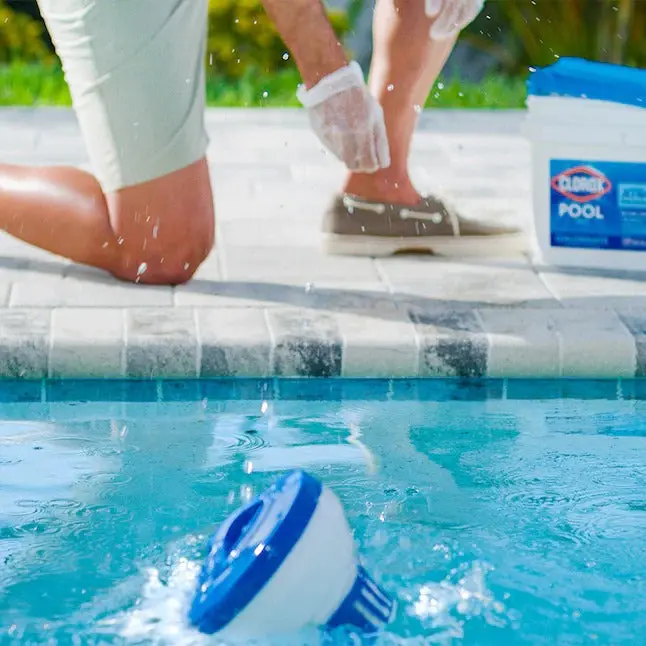 Clorox Pool&Spa XtraBlue 3" Long-Lasting Chlorine Tablets – 35 lb Bucket for Stable Sanitization
