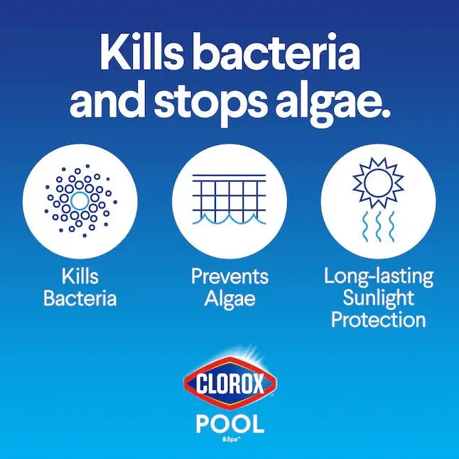 Clorox Pool&Spa XtraBlue 3" Long-Lasting Chlorine Tablets – 35 lb Bucket for Stable Sanitization