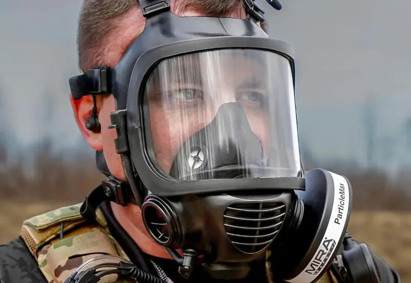 CM-6M CBRN-Rated Full-Face Gas Mask by MIRA SAFETY Featuring Integrated Hydration System