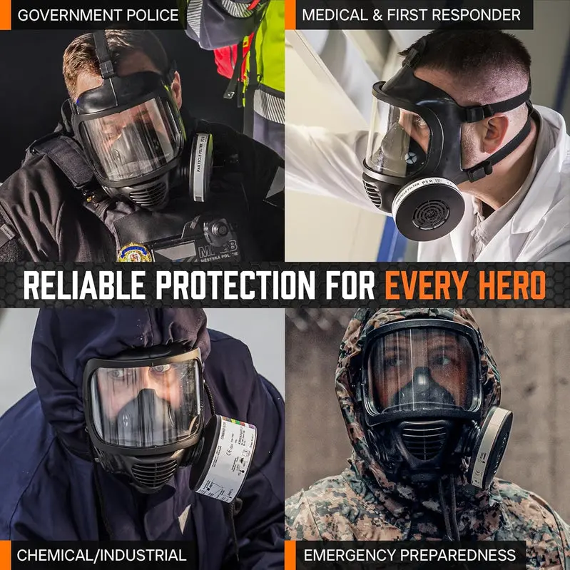 CM-6M CBRN-Rated Full-Face Gas Mask by MIRA SAFETY Featuring Integrated Hydration System
