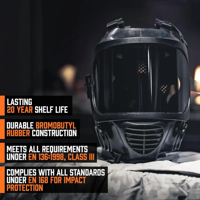 CM-6M CBRN-Rated Full-Face Gas Mask by MIRA SAFETY Featuring Integrated Hydration System