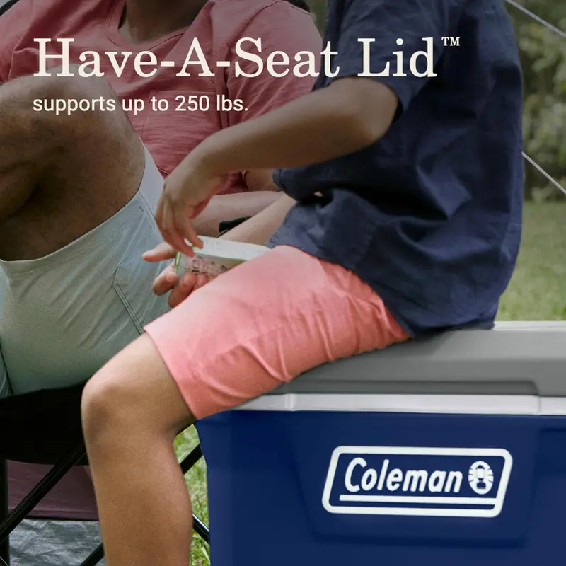 Coleman 100-Quart Wheeled Insulated Cooler – Leakproof Outdoor Hard-Sided Cooler with 5-Day Ice Retention