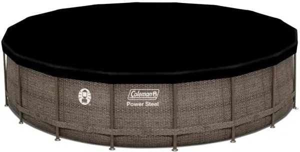 Coleman Power Steel 18' x 48" Above-Ground Swimming Pool Set – Easy-Assembly Backyard Kit