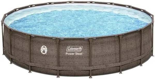 Coleman Power Steel 18' x 48" Above-Ground Swimming Pool Set – Easy-Assembly Backyard Kit