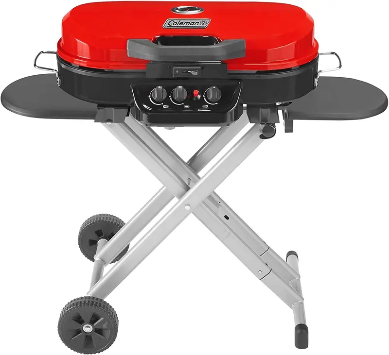 Coleman RoadTrip 285 Portable Propane Grill – Stand-Up Design with Adjustable Burner