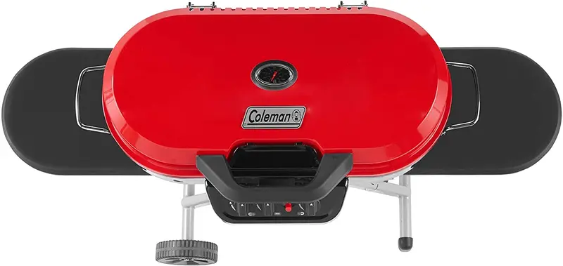 Coleman RoadTrip 285 Portable Propane Grill – Stand-Up Design with Adjustable Burner