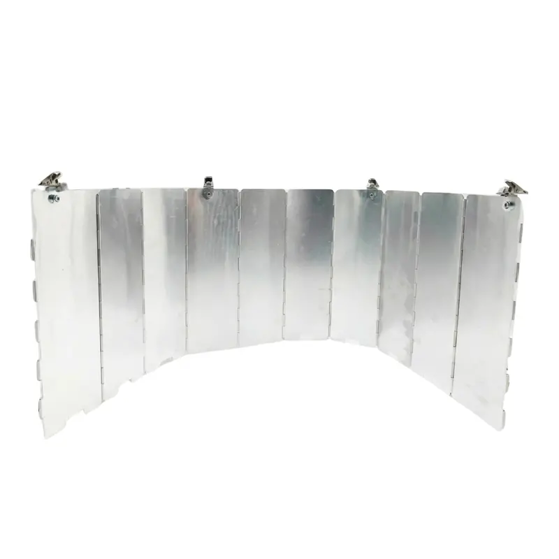 Collapsible 10-Panel Aluminum Heat Reflector Shield for Patio Heaters