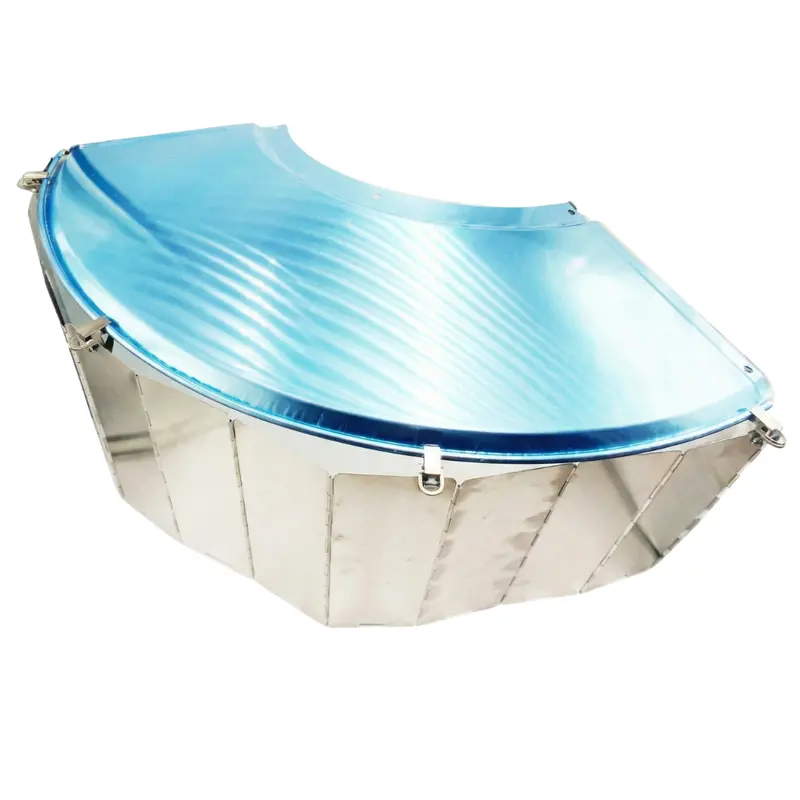 Collapsible 10-Panel Aluminum Heat Reflector Shield for Patio Heaters 2