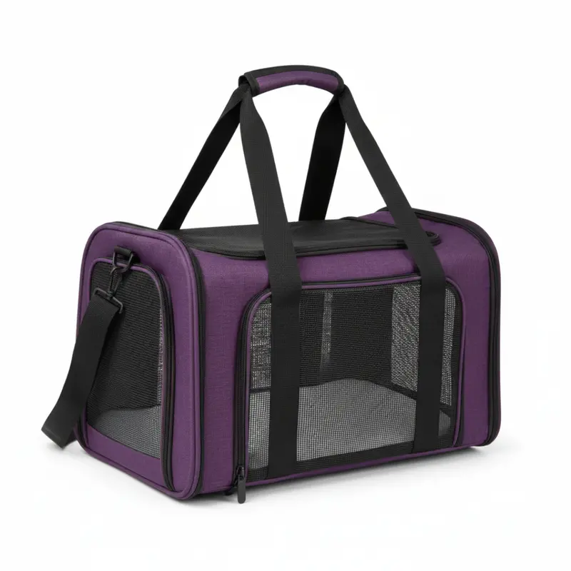 Collapsible Pet Carrier – Breathable Mesh Panels and Foldable Design (2 Sizes)