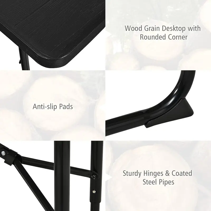 Collapsible Picnic Table with Integrated Benches