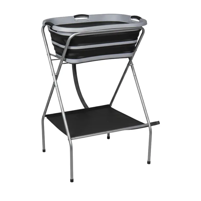 Collapsible Portable Dog Bath Tub with Integrated Drain Hose