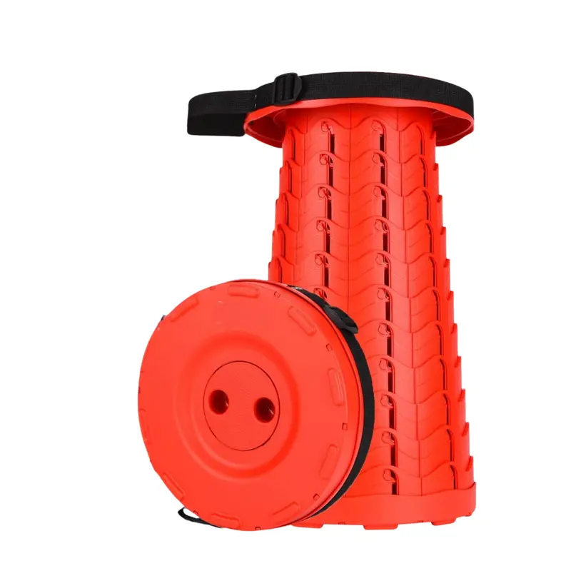 Collapsible Telescoping Stool – Compact Portable Seat for Hiking, Camping & Travel