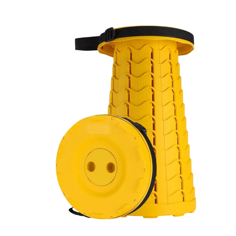 Collapsible Telescoping Stool – Compact Portable Seat for Hiking, Camping & Travel