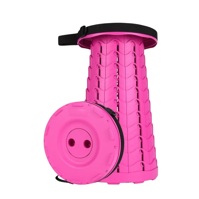 Collapsible Telescoping Stool – Compact Portable Seat for Hiking, Camping & Travel