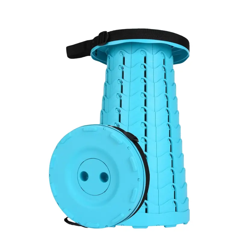 Collapsible Telescoping Stool – Compact Portable Seat for Hiking, Camping & Travel
