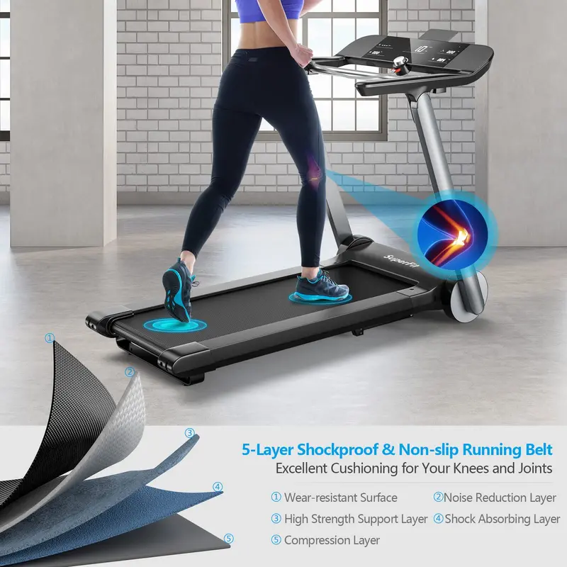 Commercial-Grade Folding Treadmill – Heavy-Duty Gym-Ready Running Machine