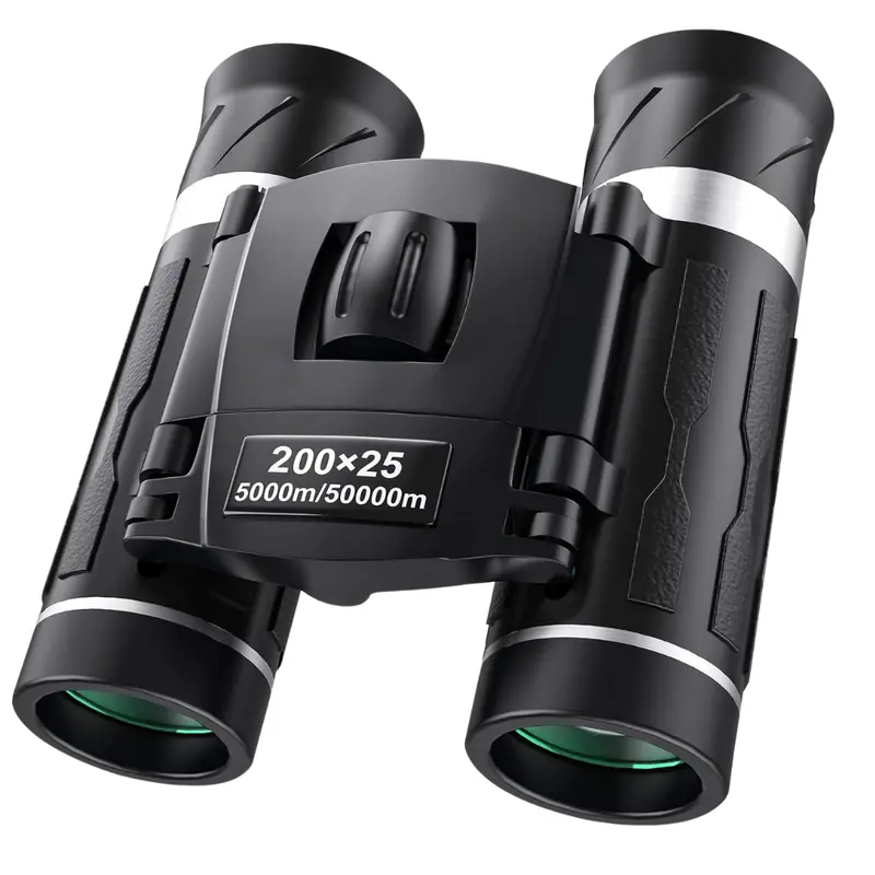 Compact 200x25 Zoom Mini Binoculars for Travel, Hiking & Kids