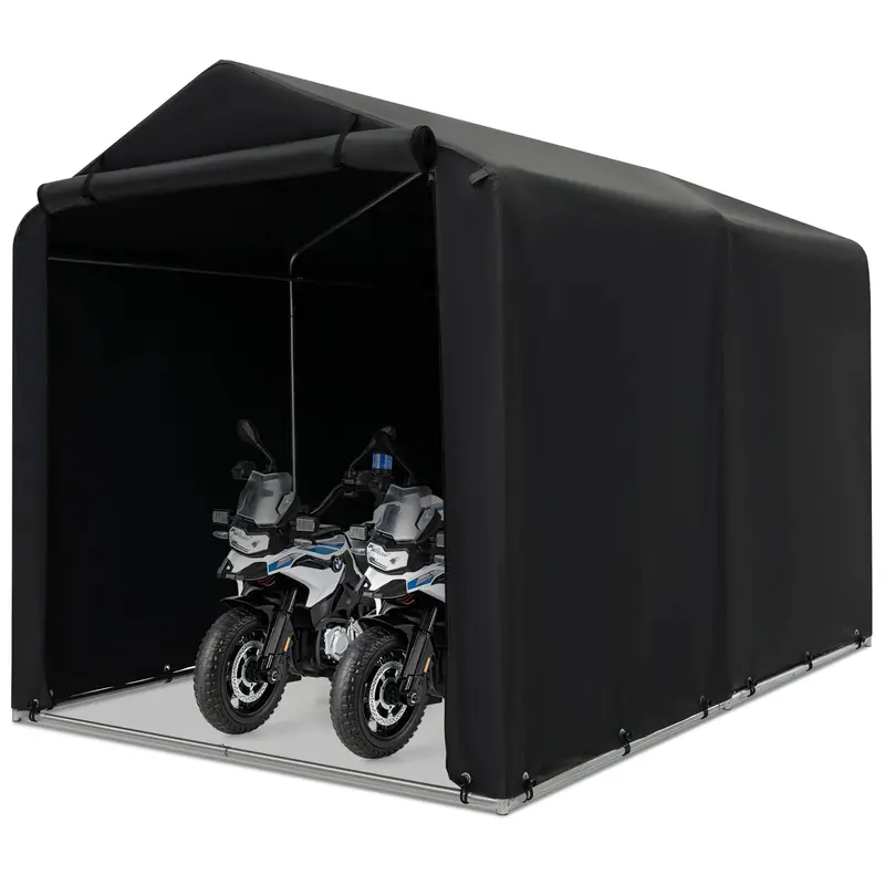 Compact 5.2 ft x 5.4 ft Portable Outdoor Storage Shelter for Garden Tools & Equipment