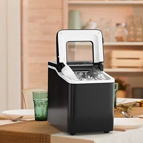 Compact Countertop Ice Maker – Bullet-Shaped Cubes Ready in Under 8 Minutes 2