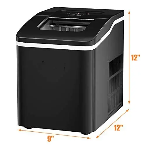 Compact Countertop Ice Maker – Bullet-Shaped Cubes Ready in Under 8 Minutes
