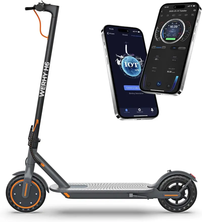 Compact Electric Scooter – 350W/500W Dual-Power Motor, 22 MPH Top Speed