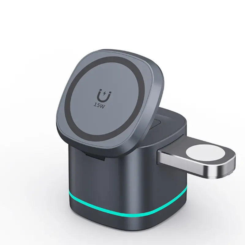 Compact Foldable 3-in-1 MagSafe Wireless Charger 1