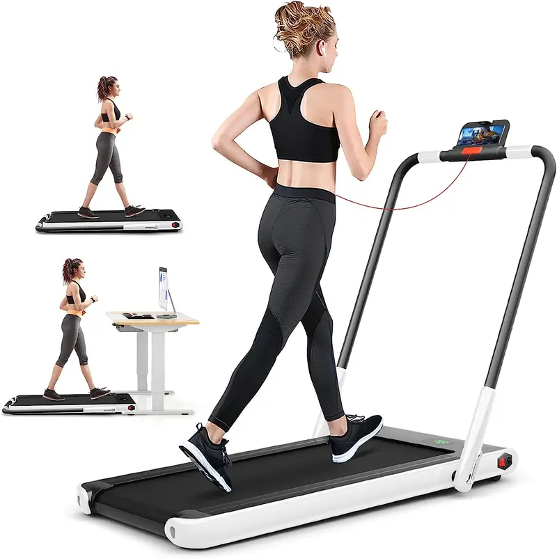 Compact Folding Under-Desk Treadmill – 2.25 HP Dual-Mode Superfit Walking Machine