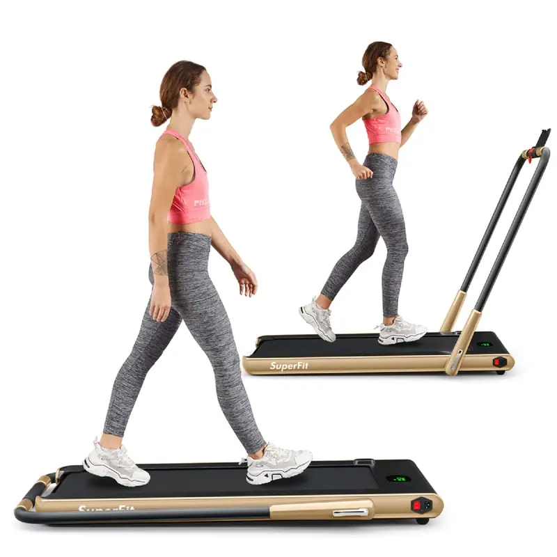 Compact Folding Under-Desk Treadmill – 2.25 HP Dual-Mode Superfit Walking Machine