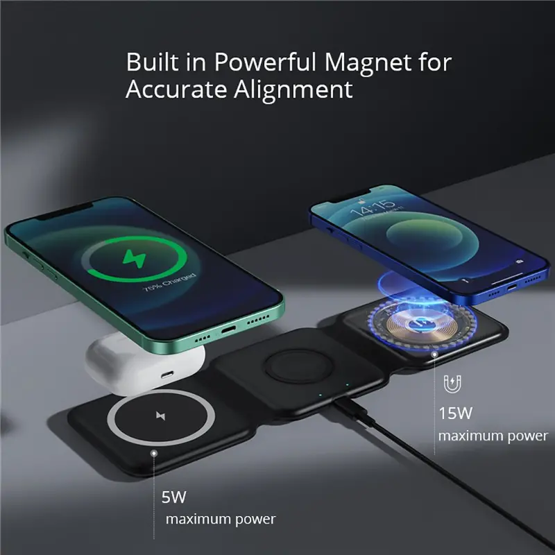 Compact MagSafe Travel Charger for Apple Devices