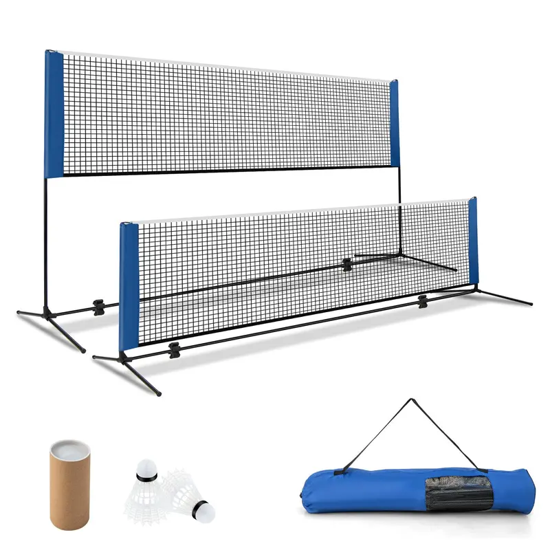 Compact Portable Net Kit, 10-Foot Versatile Badminton, Volleyball & Pickleball Setup