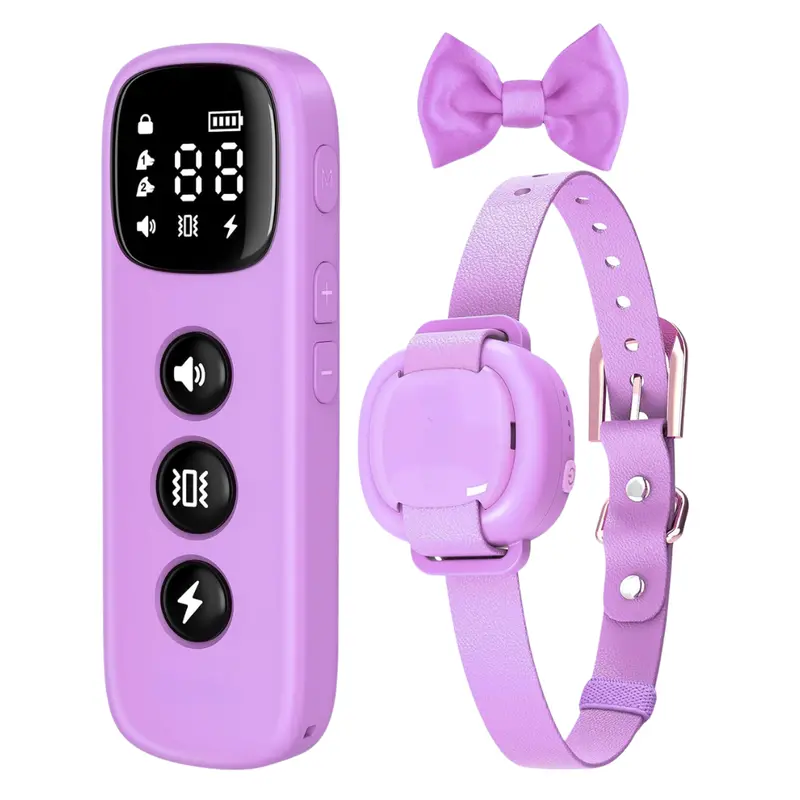 Compact Remote-Controlled Dog Training Collar with Beep/Vibration Modes