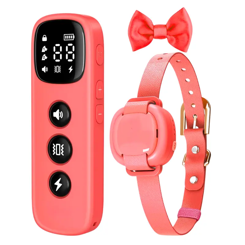 Compact Remote-Controlled Dog Training Collar with Beep/Vibration Modes 2