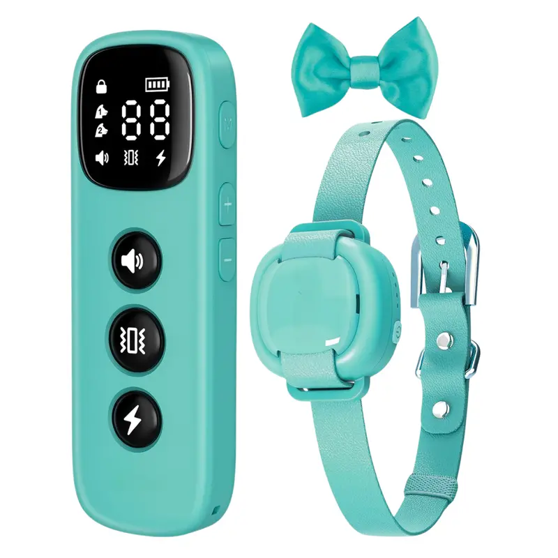 Compact Remote-Controlled Dog Training Collar with Beep/Vibration Modes